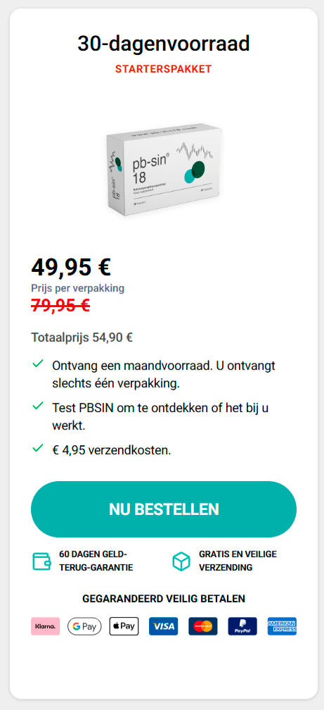 Pb-Sin 18 30-dagenvoorraad – € 49,95